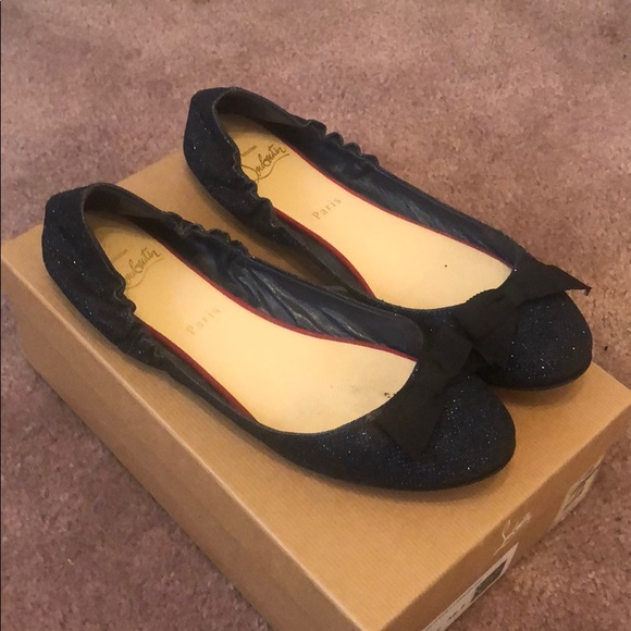 Christian louboutian flat glitter lumminor - Picture 3 of 8